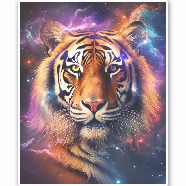 Cosmic Tiger Sticker (Front)