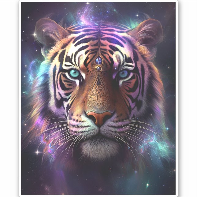 Cosmic Tiger Sticker (Front)