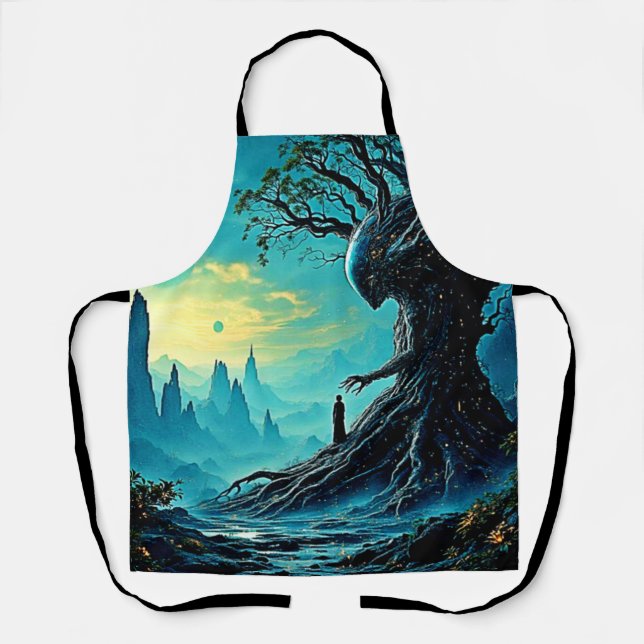 Cosmic Tree of Life Fantasy Apron (Front)