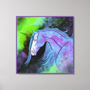 Cosmic Unicorn 6 Canvas Print by Heart_Horses at Zazzle