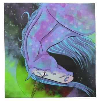 Cosmic Unicorn 6 Cloth Napkin by Heart_Horses at Zazzle