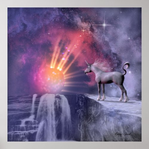 Cosmic Unicorn Poster