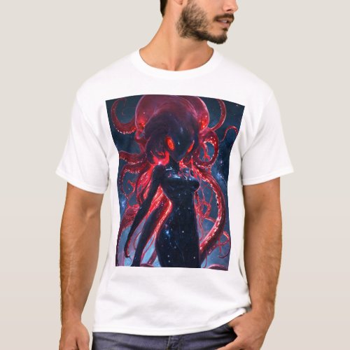 Cosmic Venom Demonic Alien Anime Mens T_Shirt D