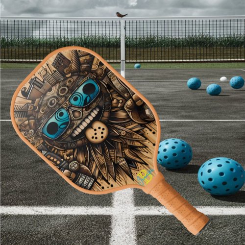 Cosmic Vibe Intricate Design on a Pickleball Paddle