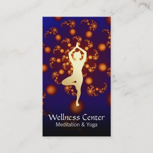 Cosmic  Vibrant Gold Business Card