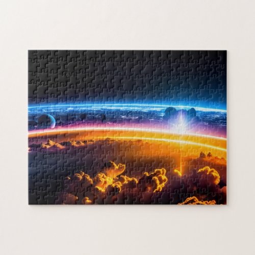 Cosmic Vision of Future City From 4th Dimension Jigsaw Puzzle