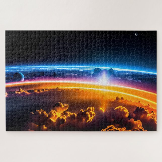 Cosmic Vision of Future City From Cloudy Dimension Jigsaw Puzzle (Horizontal)