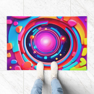 Cosmic Vortex: A Neon Odyssey Doormat