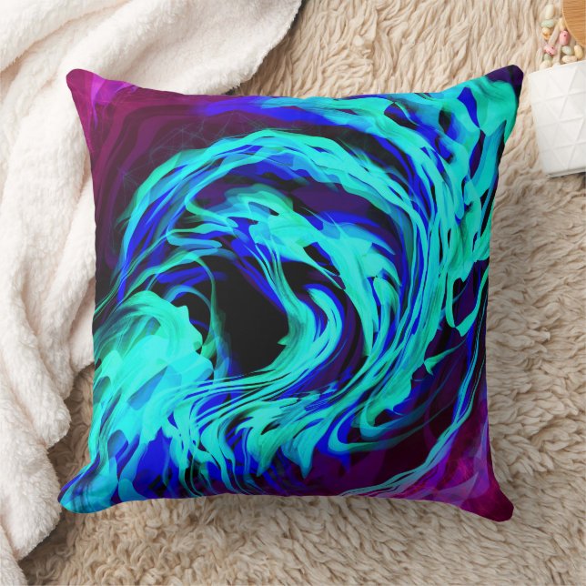"Cosmic Vortex" Decorative Pillow (Blanket)