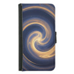 Cosmic Vortex of Golden Light Samsung Galaxy S5 Wallet Case
