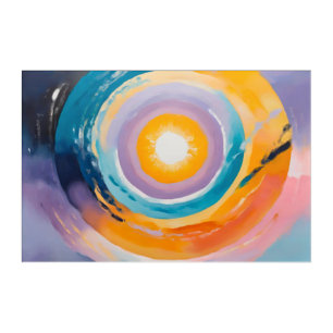 Cosmic Vortex: Solar Embrace Acrylic Print