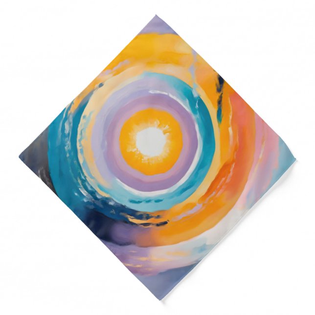 Cosmic Vortex: Solar Embrace Bandana (Front)