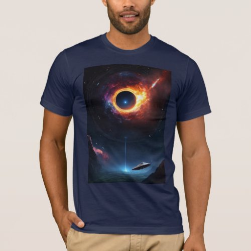 Cosmic Vortex Spacetime Warp T_Shirt