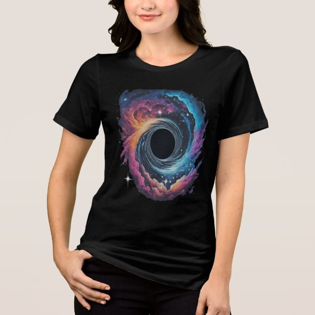 Cosmic Vortex Women's T-Shirt Tri-Blend Shirt (Front)