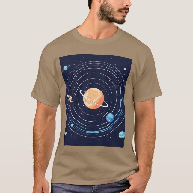 "Cosmic Voyage" T-Shirt (Front)