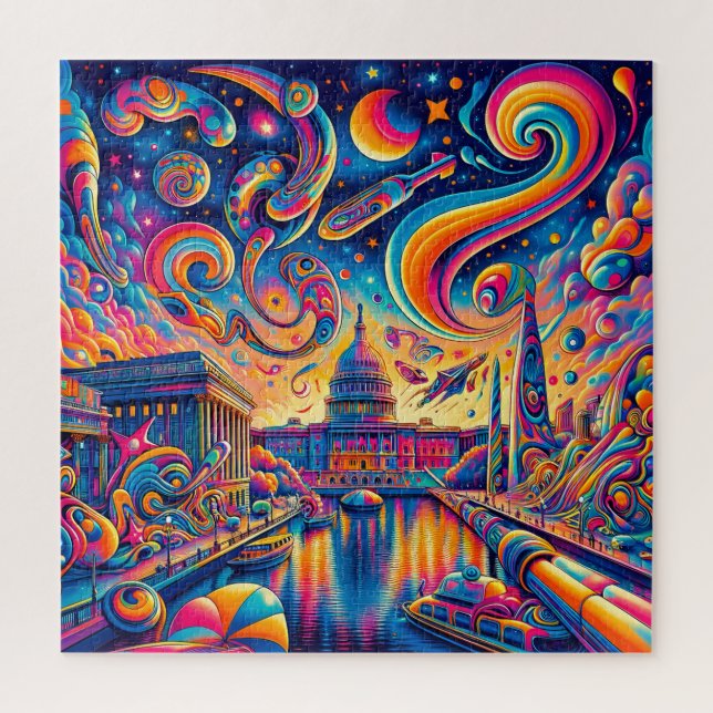 Cosmic Washington DC Jigsaw Puzzle (Vertical)