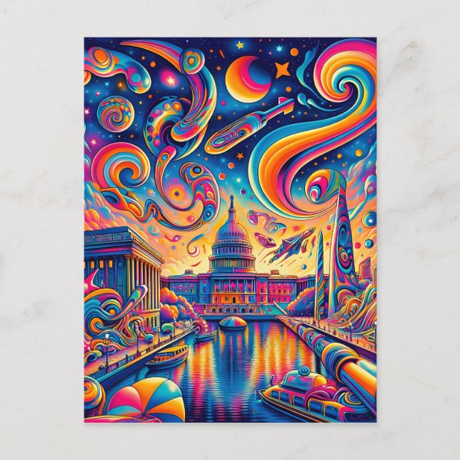 Cosmic Washington DC Postcard (Front)