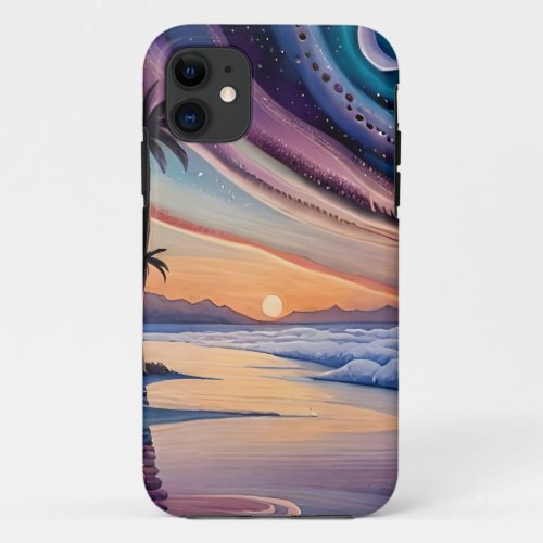 Cosmic Watercolor Dreams _ Vibrant Galaxy_Inspired iPhone 11 Case