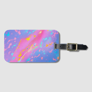 Cosmic Watercolour Abstract Paint Luggage Tag