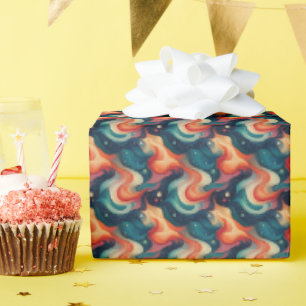 Cosmic waves wrapping paper