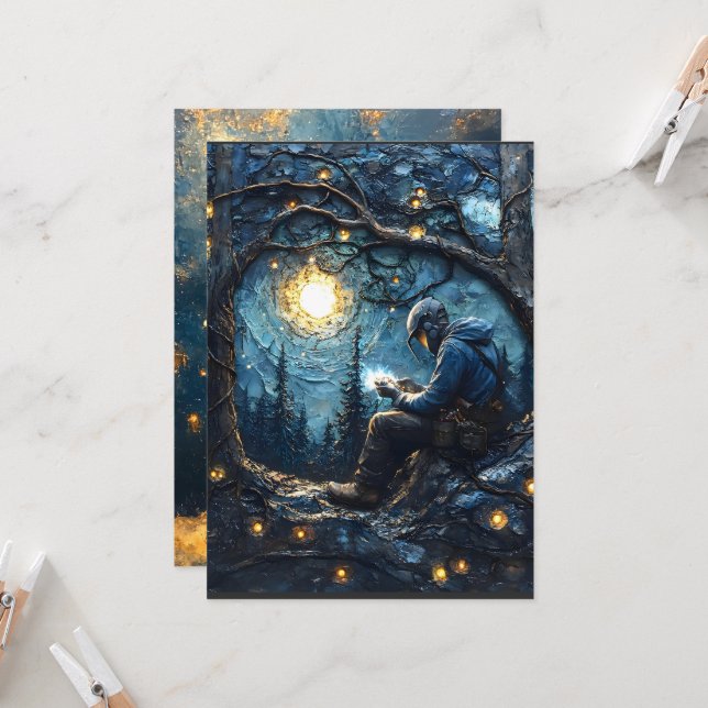 Cosmic Welder Art– pride Welding  Invitation (Front/Back In Situ)