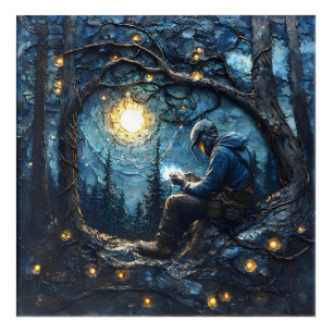 Cosmic Welder Art–Starry Night Welding Masterpiece Acrylic Print
