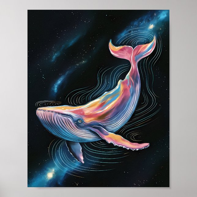 Cosmic Whale Poster (Front)