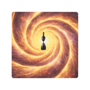 Cosmic Wine Vortex Wall Art - Canvas Print