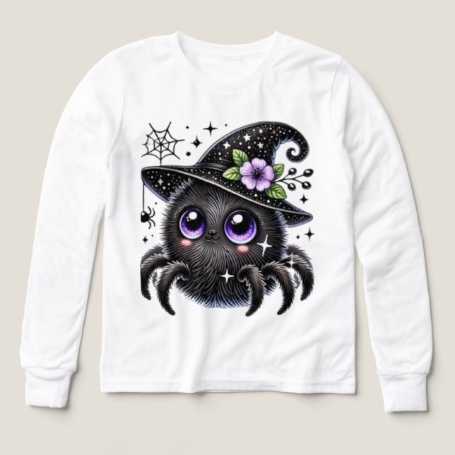 Cosmic Witch Spider Tri-Blend Shirts (Design Front)