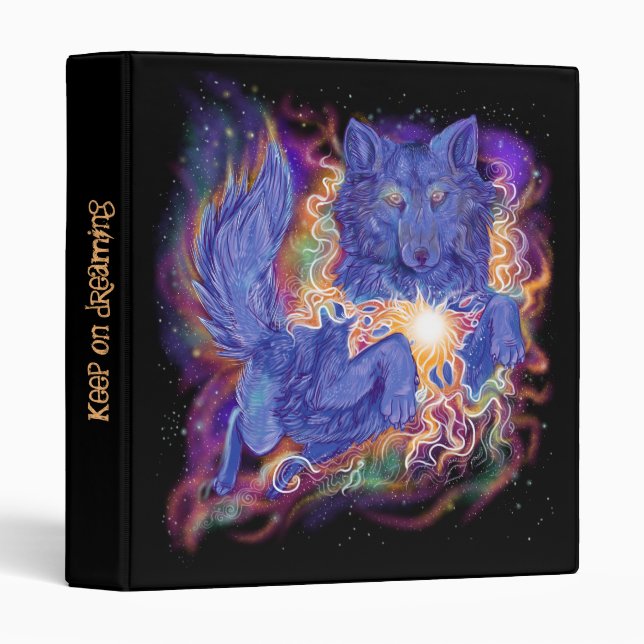 Cosmic Wolf 3 Ring Binder (Front/Spine)