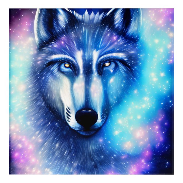 Cosmic Wolf Acrylic Print (Front)