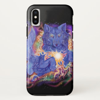 Cosmic Wolf iPhone X Case