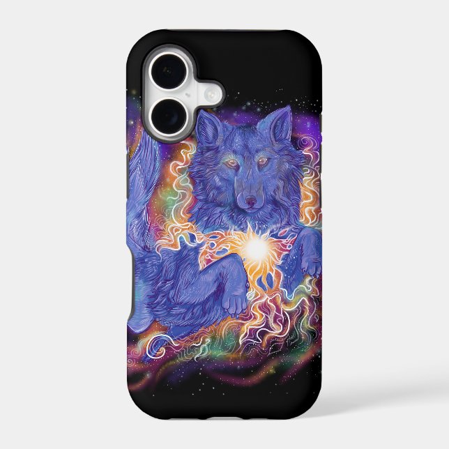Cosmic Wolf Iphone Case (Back)