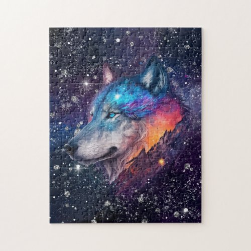 Cosmic Wolf Series Jigsaw Puzzle