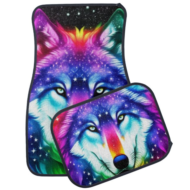 Cosmic Wolf Set of Car Mats (Set)