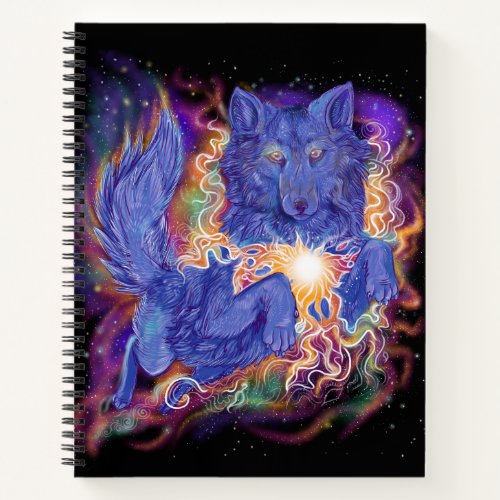 Cosmic Wolf Sketchbook Notebook