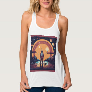 "Cosmic Wonders: Space-Themed T-Shirt Collection" Tank Top