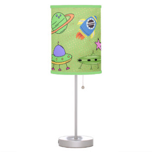 Cosmic World Astronauts, Aliens and Spaceships Table Lamp