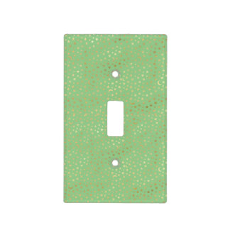 Cosmic World Green With Gold Foil Stars & Moons Light Switch Cover
