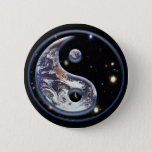 Cosmic Yin Yang Button at Zazzle