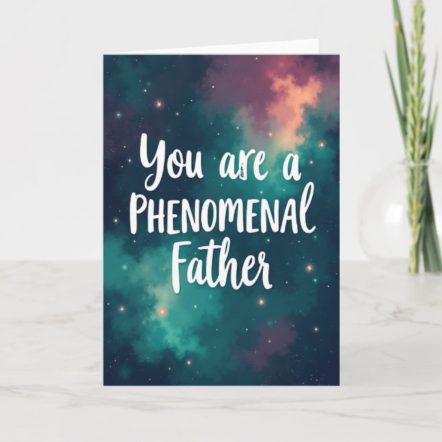 Cosmic You Are A Great Dad Card (Front)