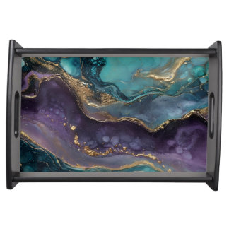 CosmicNebulaeCurrents Serving Tray