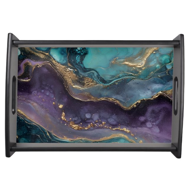 CosmicNebulaeCurrents  Serving Tray (Front)