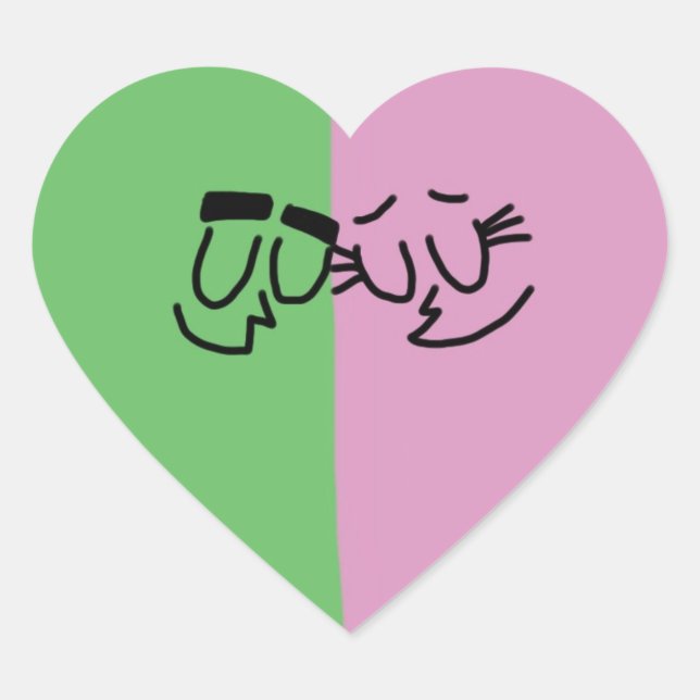 Cosmo and Wanda Heart Stickers (Front)