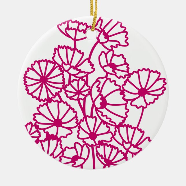 COSMO BUNCH CERAMIC ORNAMENT (Front)