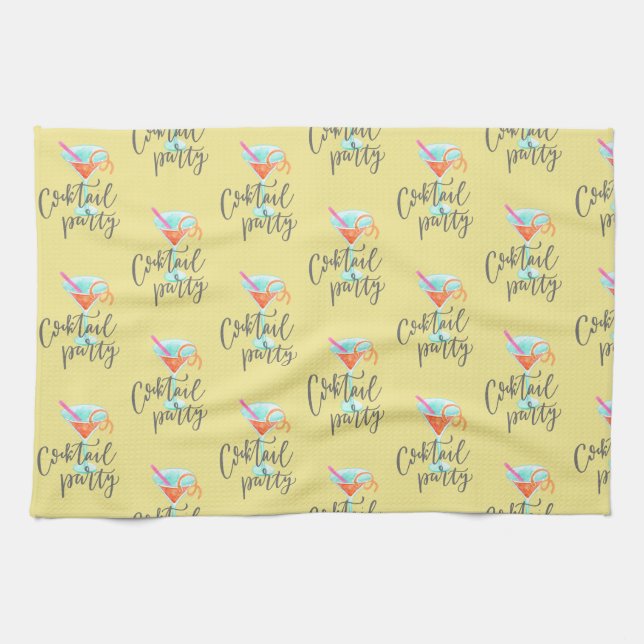 Cosmo Cocktail Party Kitchen Towel (Horizontal)
