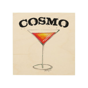 Cosmo Cosmopolitan Cocktail Mixed Drink Bar Decor