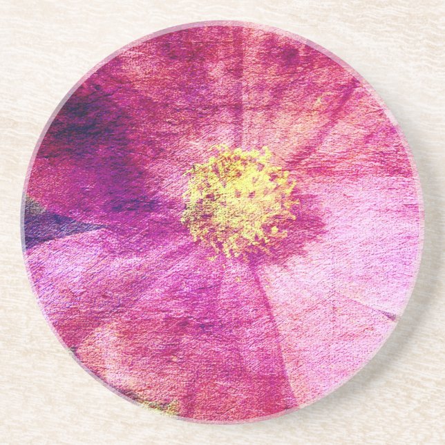 Cosmo Flower Drink Coaster (Front)