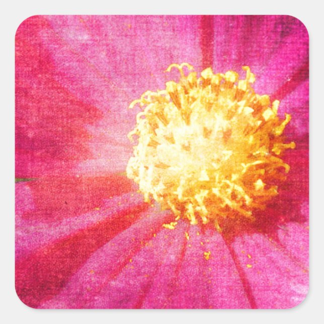 Cosmo Flower Square Sticker (Front)