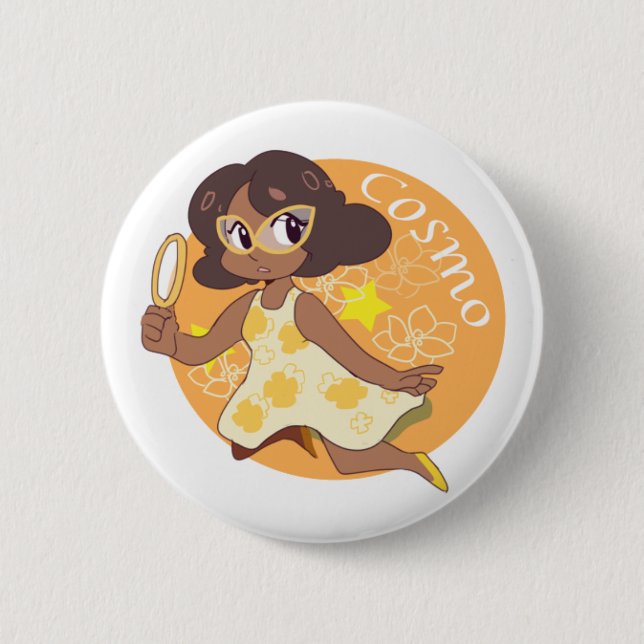 Cosmo The Space Detective Pinback Button (Front)